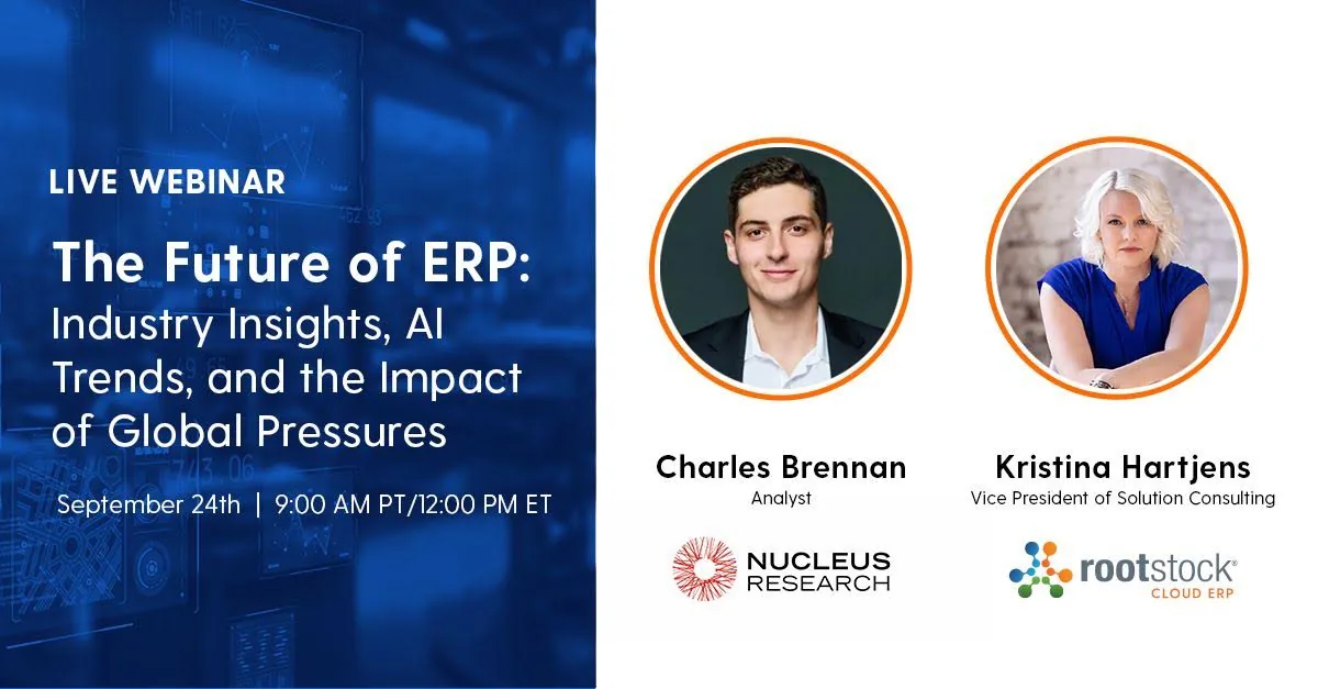 Rootstock Future of ERP webinar screenshot